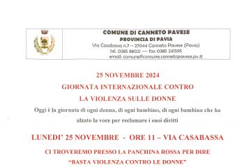 25 Novembre 2024 &quot;Giornata internazionale contro la Violenza sulle Donne&quot;